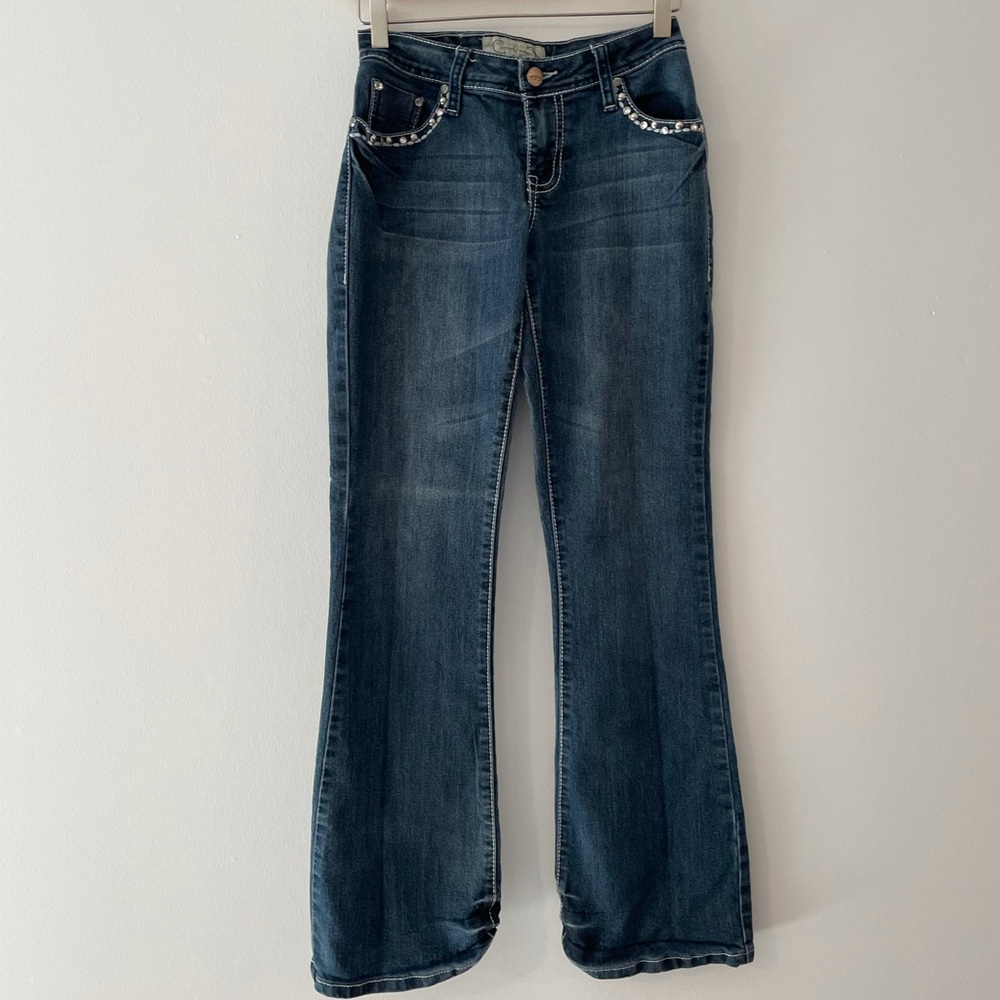 Project Indigo Rhinestone Jeans size 7 - Picture 5 of 5
